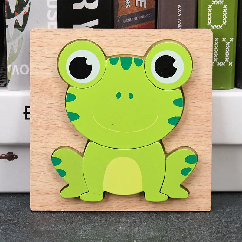 Puzzle Montessori in Legno – Animali Educativi