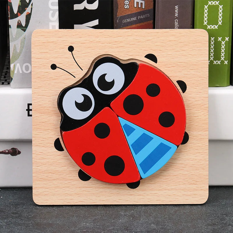 Puzzle Montessori in Legno – Animali Educativi