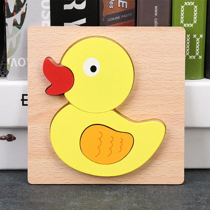 Puzzle Montessori in Legno – Animali Educativi