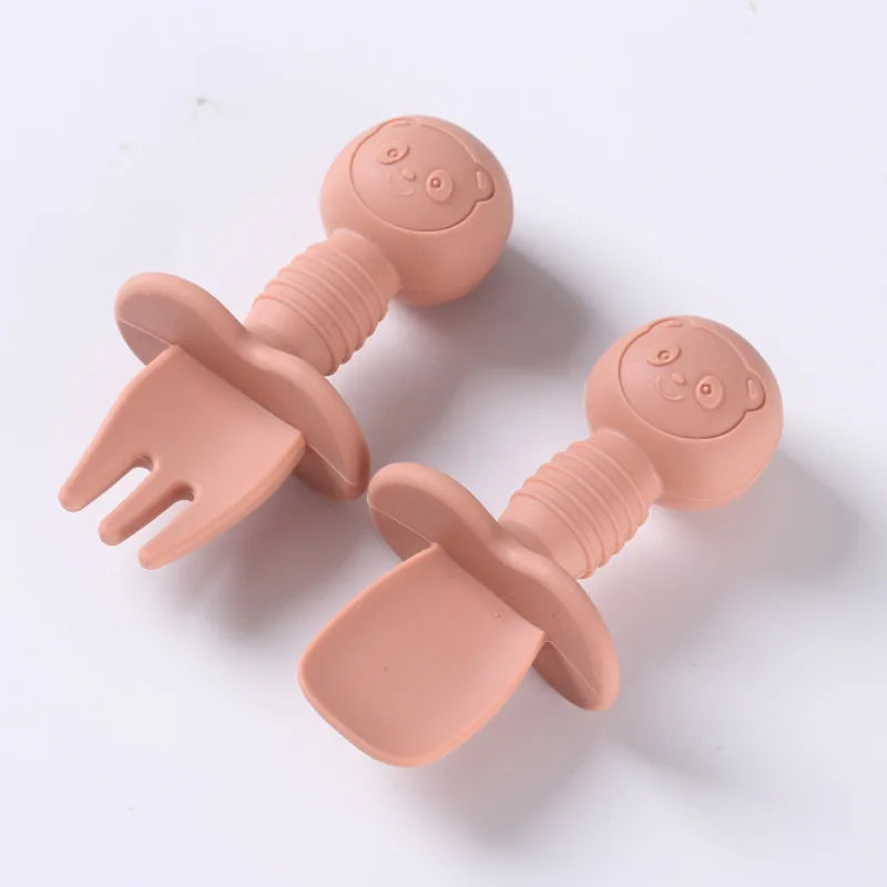 Set Posate in Silicone per Bambini