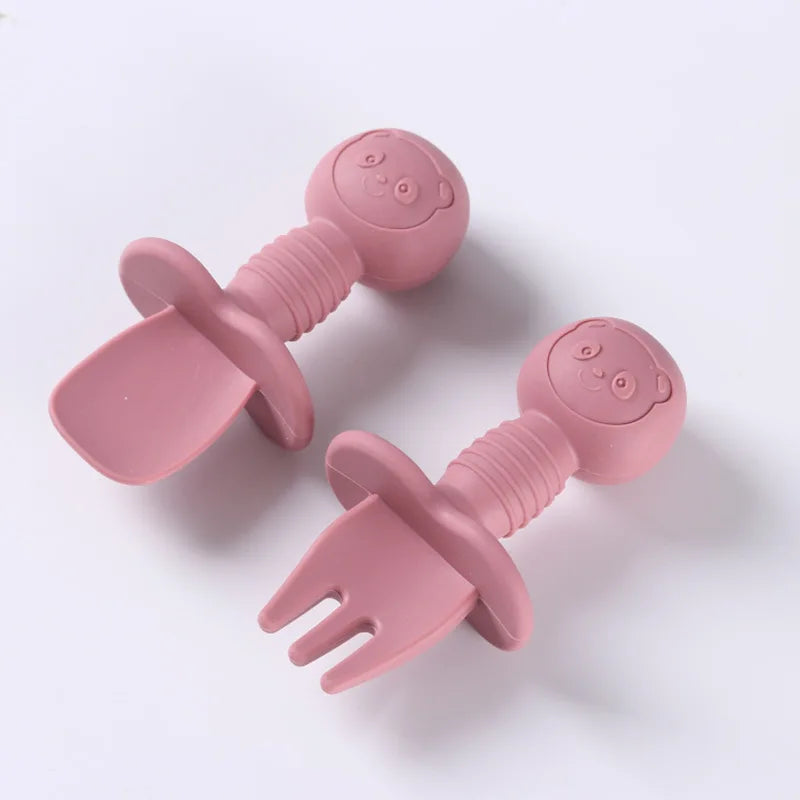 Set Posate in Silicone per Bambini