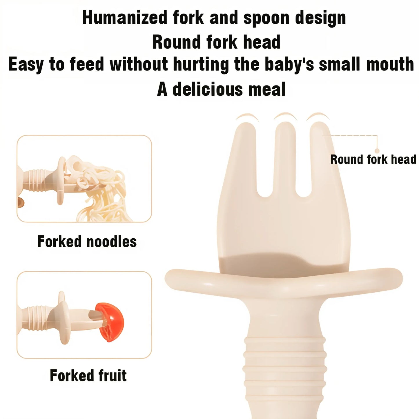 Set Posate in Silicone per Bambini
