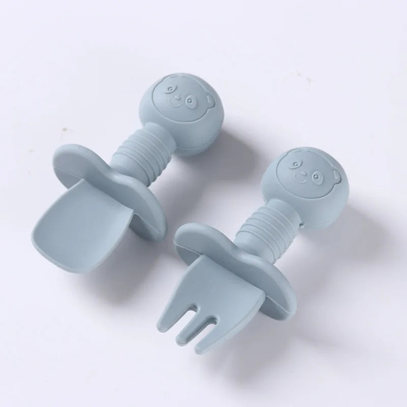 Set Posate in Silicone per Bambini