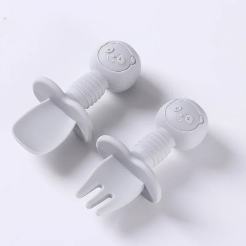 Set Posate in Silicone per Bambini