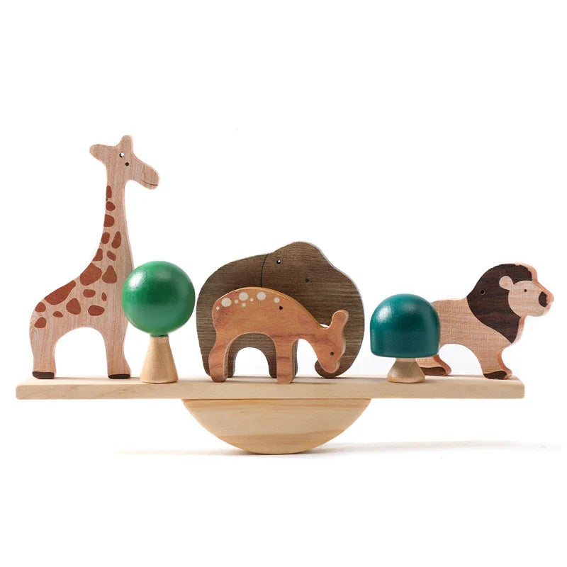 Montessori Wooden Toy Stacking&Threading-13