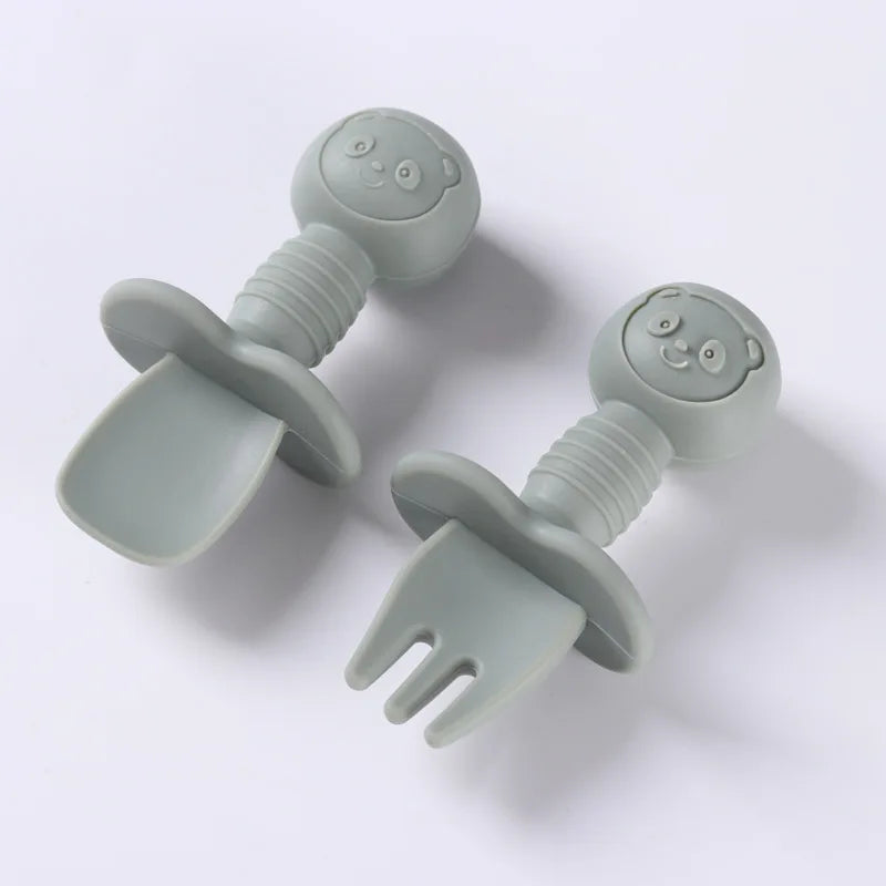Set Posate in Silicone per Bambini